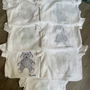 Ralph Lauren 6mo days of the week onesies